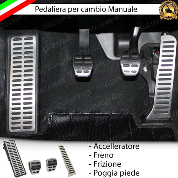 Set Copripedali Pedaliera per Cambio Manuale Skoda Yeti Pre-Restyling