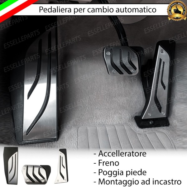Set Copripedali Pedaliera per Cambio Automatico BMW Serie 5 E60 E61 dal 04-2007
