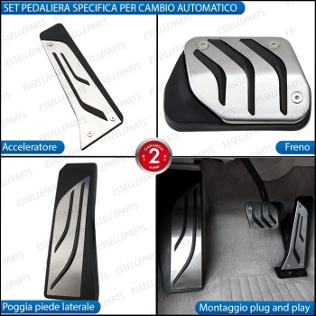 Set Copripedali Pedaliera per Cambio Automatico BMW Serie 7 F01 F02 Set Copripedali Pedaliera per Cambio Automatico BMW Serie 7 F01 F02