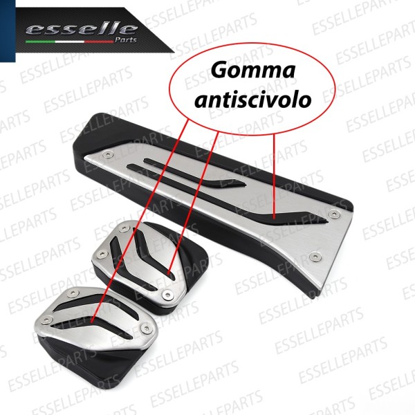 Set Copripedali Pedaliera per Cambio Manuale BMW Serie 3 E90 E91 Dal 09-2008