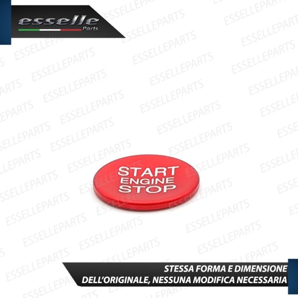 Cover - ROSSO - Pulsante Accensione per Alfa Romeo Spider