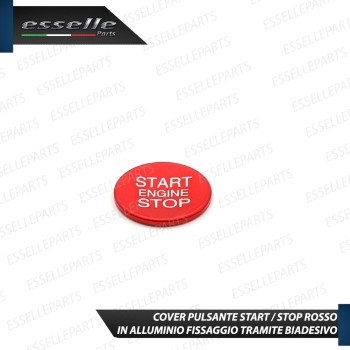 Cover - ROSSO - Pulsante Accensione per Alfa Romeo Giulia