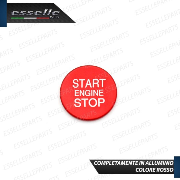 Cover - ROSSO - Pulsante Accensione per Alfa Romeo Giulia