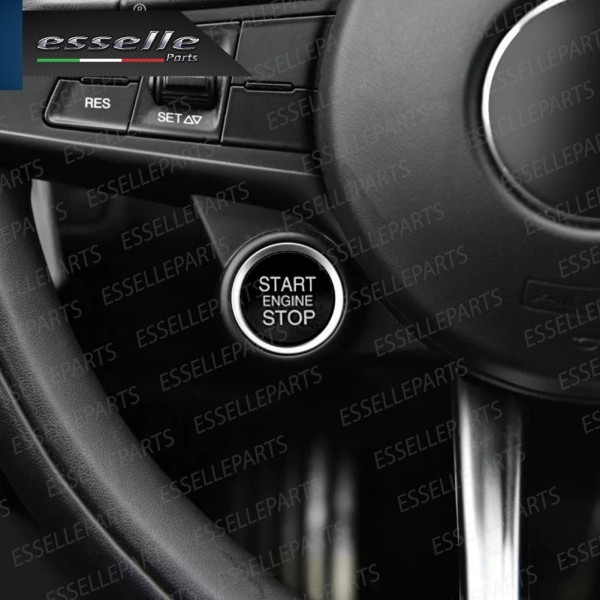 Cover - NERO - Pulsante Accensione per Alfa Romeo Giulia