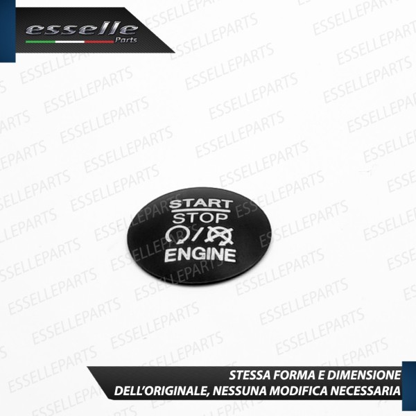 Cover - NERO - Pulsante Accensione per Fiat 500X