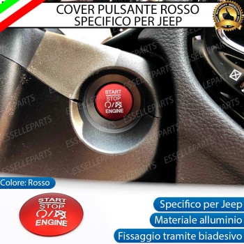 Cover - ROSSO - Pulsante Accensione per JEEP COMPASS II