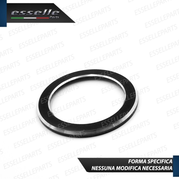 Cover - NERO - per Pulsante Accensione Engine in Alluminio per Renault Megane 4