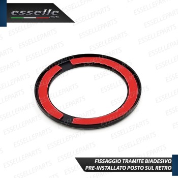 Cover - NERO - per Pulsante Accensione Engine in Alluminio per Renault Megane Scenic