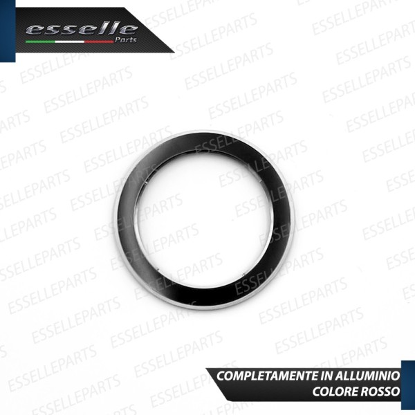 Cover - NERO - per Pulsante Accensione Engine in Alluminio per Renault Kadjar