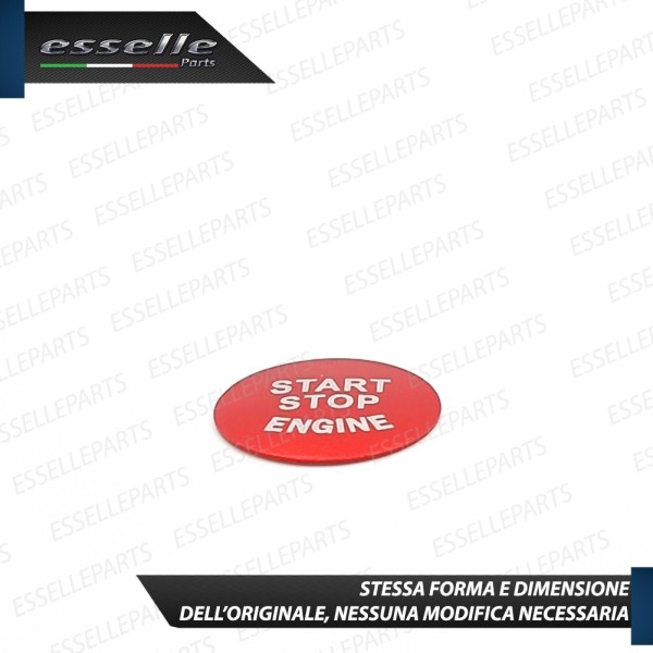 Cover pulsante accensione rossa per BMW X4 F26 in Alluminio