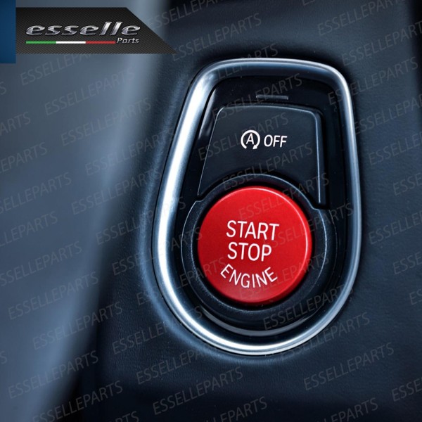 Cover pulsante accensione rossa per BMW X5 F15 F85