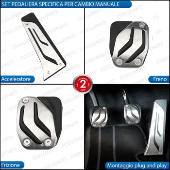 Set Copripedali Pedaliera per Cambio Manuale BMW Z4 E89