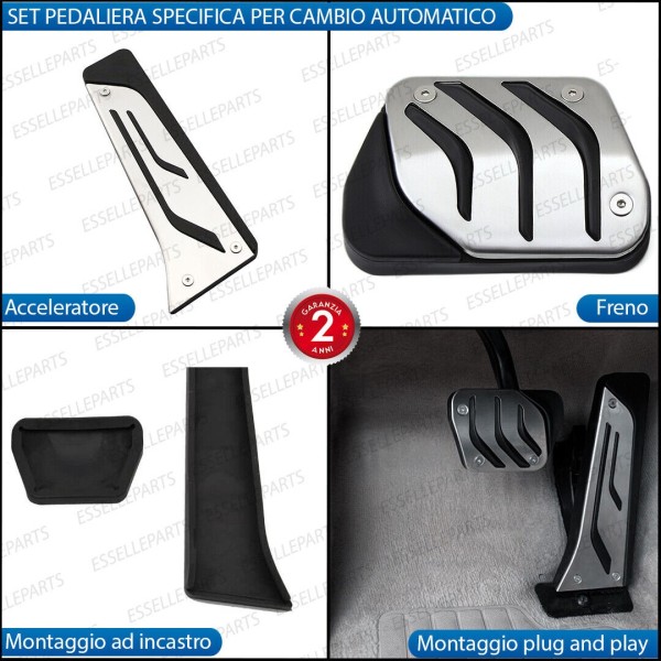 Set Copripedali Pedaliera per Cambio Automatico BMW Z4 E89