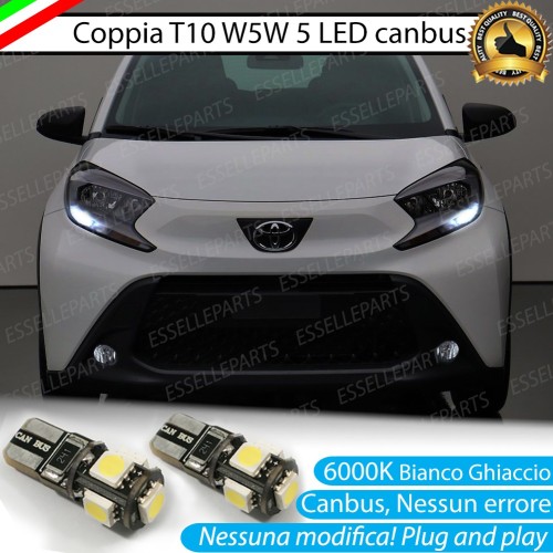 Luci posizione T10 W5W 5 LED Canbus TOYOTA AYGO X