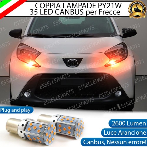Coppia Frecce Anteriori PY21W 35 LED Canbus TOYOTA AYGO X