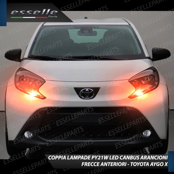 Coppia Frecce Anteriori PY21W 35 LED Canbus TOYOTA AYGO X