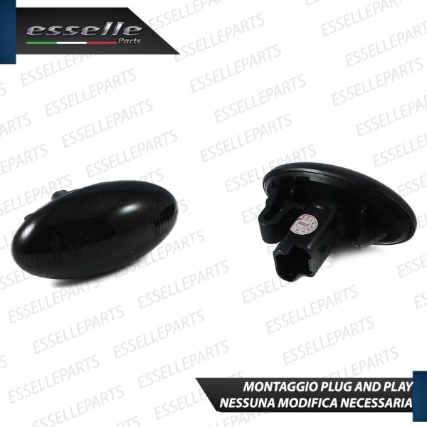 Placchette Dinamiche Nere fumè Laterali per frecce specifiche per TOYOTA AYGO X