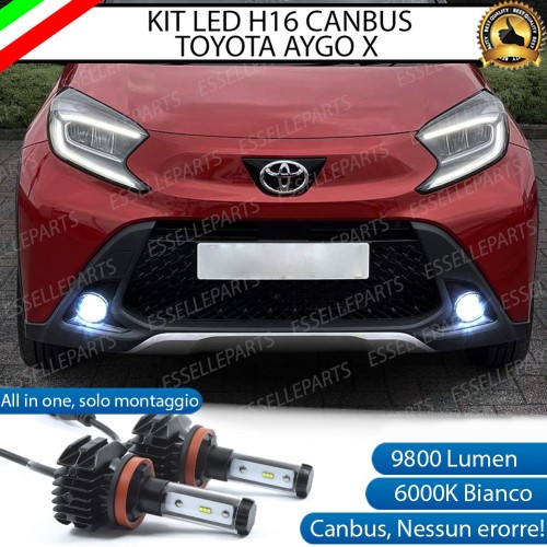 Kit Full Led 6000k H16 canbus TOYOTA AYGO X Fendinebbia No Error