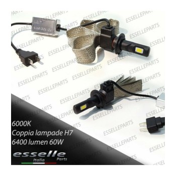 Conversione Fari Full LED 6000K bianco PEUGEOT 206 con fari a parabola doppia