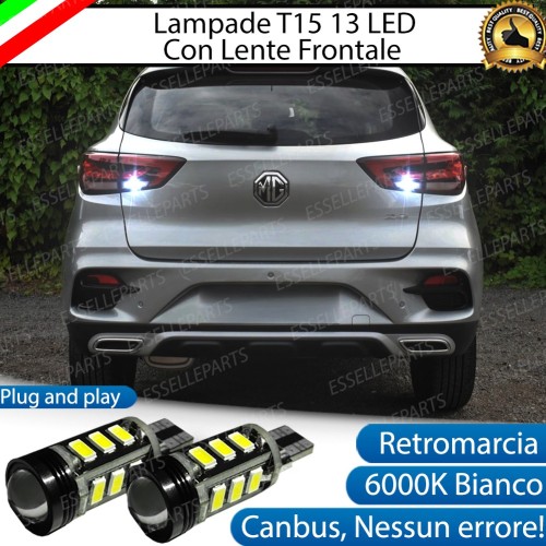 Coppia lampade 13 LED Retromarcia T15 con lente 6000K bianco per MG ZS Restyling