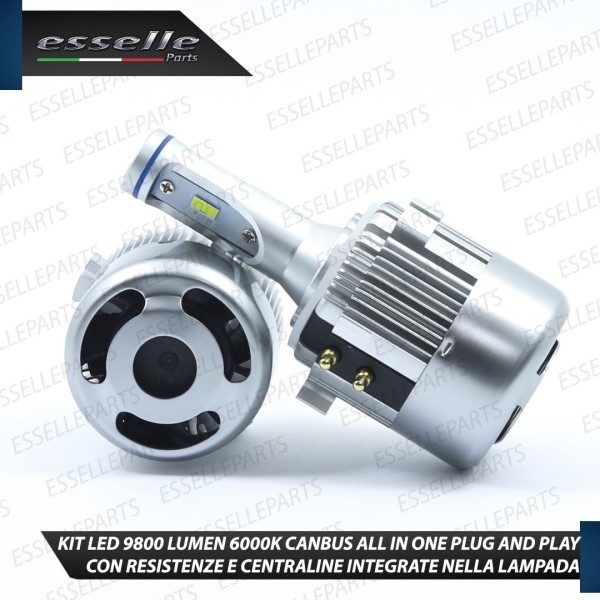 Kit Full LED H7 9800 Lumen 6000K bianco Anabbaglianti VW T-ROC pre-restyling