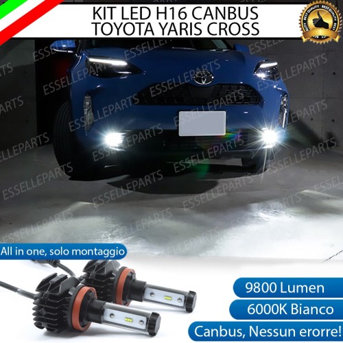 Kit Full Led 6000k H16 canbus TOYOTA YARIS CROSS Fendinebbia No Error