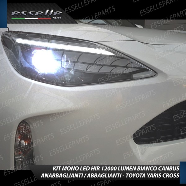Kit Mono led HIR/HIR2 12000 lumen Anabbaglianti + Abbaglianti TOYOTA YARIS CROSS