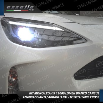 Kit Mono led HIR/HIR2 12000 lumen Anabbaglianti + Abbaglianti TOYOTA YARIS CROSS