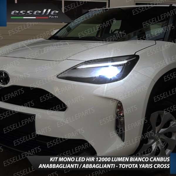 Kit Mono led HIR/HIR2 12000 lumen Anabbaglianti + Abbaglianti TOYOTA YARIS CROSS
