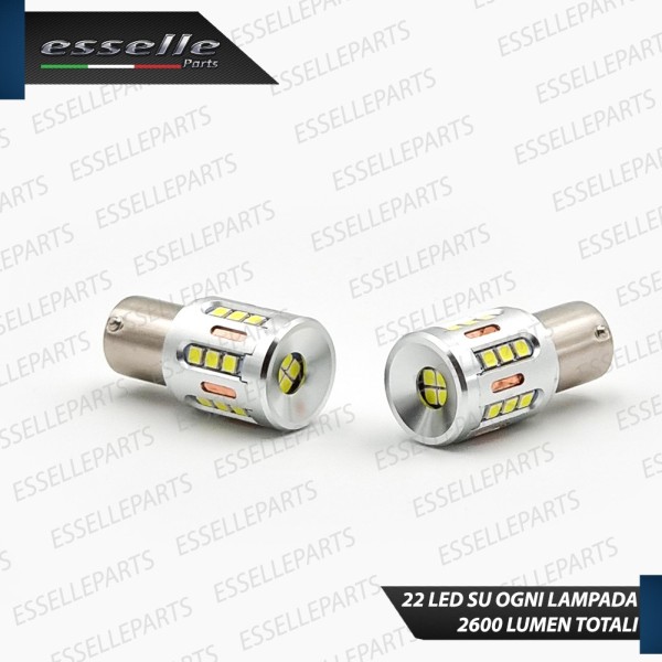 Coppia Luci Diurne DRL P21W 22 LED 6000K Bianco Canbus per Jeep Renegade Dal 2019