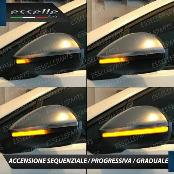 Frecce Dinamiche fumè a LED specchietti VW T-ROC RESTYLING