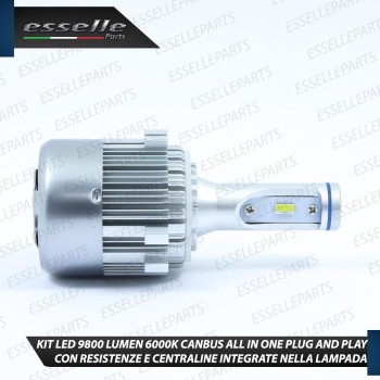 Kit Full LED H7 9800 Lumen 6000K bianco Anabbaglianti VW GOLF Sportsvan Fino al 2016