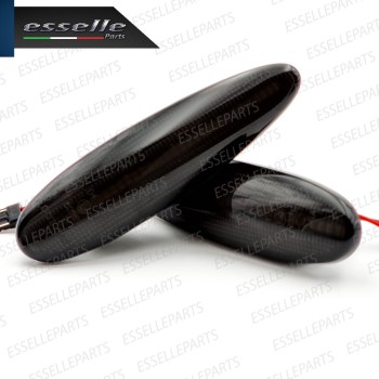 Placchette Dinamiche Laterali nere a led per frecce specifiche per FIAT BRAVA HGT