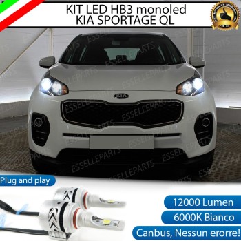Kit Full Led monoled 6500k canbus lampade per HB3 KIA SPORTAGE IV