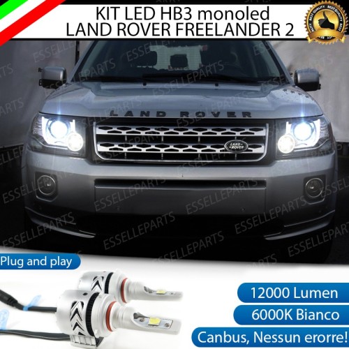 Kit Mono led coppia HB3 12000 Lumen 6000K bianco FREELANDER 2 dal 2013