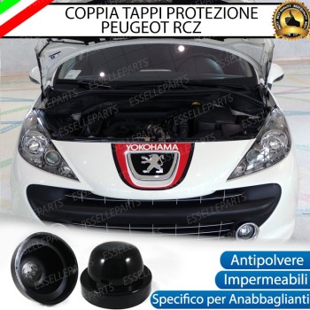 TAPPI COPRIFARO CUFFIA IN GOMMA FARI XENON KIT FULL LED PEUGEOT RCZ