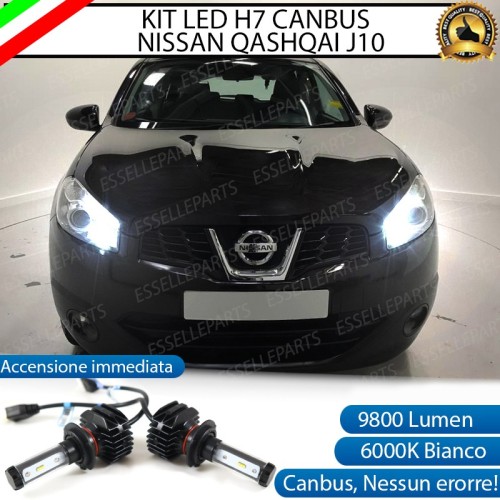 Kit Full LED H7 coppia lampade ABBAGLIANTI NISSAN QASHQAI J10 RESTYLING