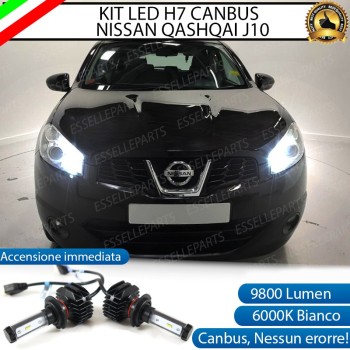 Kit Full LED H7 coppia lampade ABBAGLIANTI NISSAN QASHQAI J10 RESTYLING