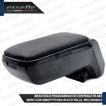 Bracciolo Portaoggetti in Eco Pelle Regolabile Specifico per OPEL CORSA E Bracciolo Portaoggetti in Eco Pelle Regolabile Specifico per OPEL CORSA E