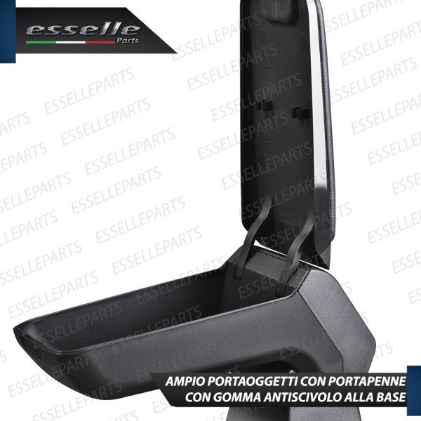 Bracciolo Portaoggetti in Eco Pelle Regolabile Specifico per OPEL CORSA E