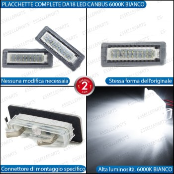 Luci Posizione Led Canbus SMART FORTWO II 6000K Luce Bianca No Error