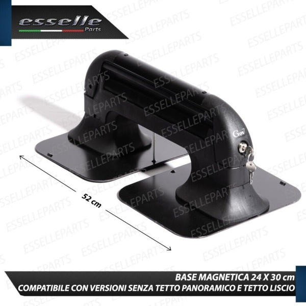 Portasci Magnetico per tre Paia di Sci o due snowboard