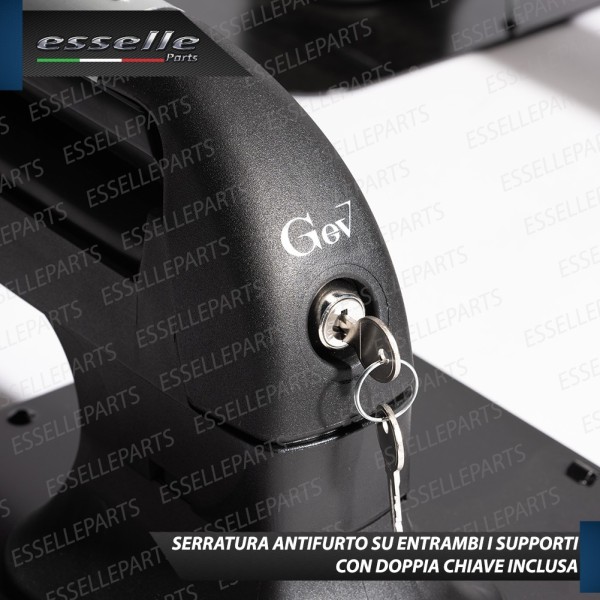 Portasci Portasnowboard Magnetico per due Paia di Sci e 2 Snowboard