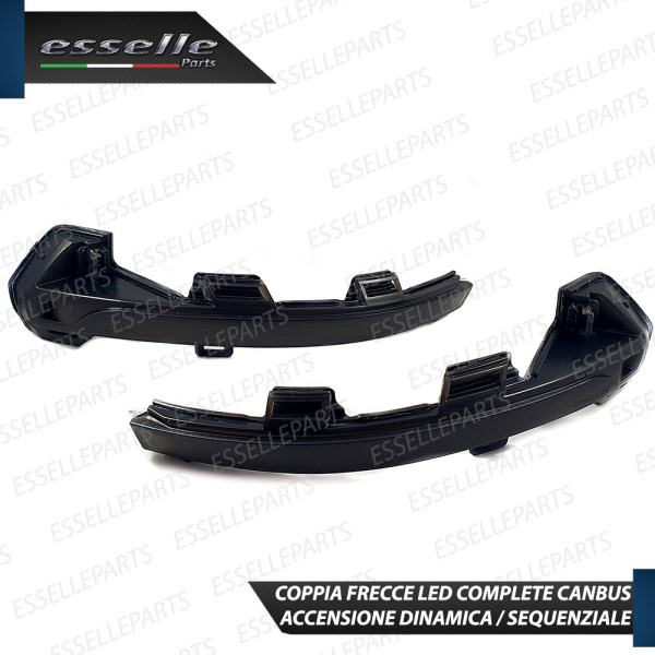 Coppia Frecce LED Dinamiche Laterali per specchietti VW TAIGO nero fumè