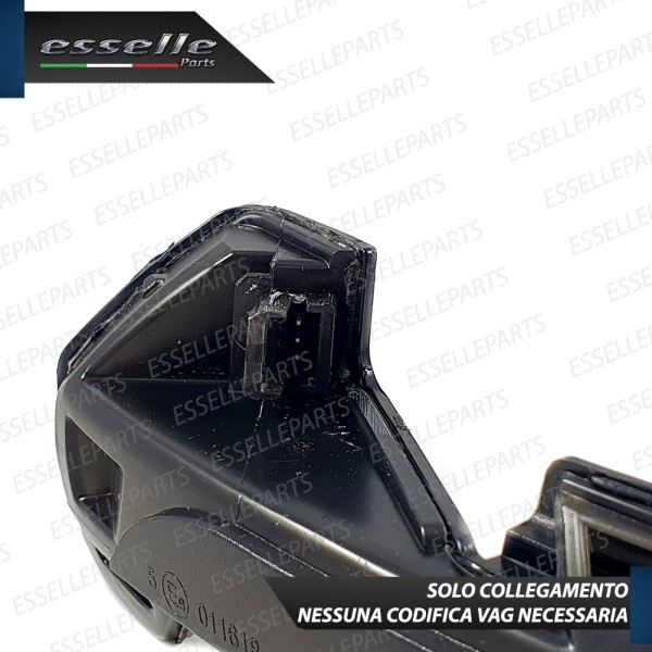 Coppia Frecce LED Dinamiche Laterali per specchietti VW TAIGO nero fumè