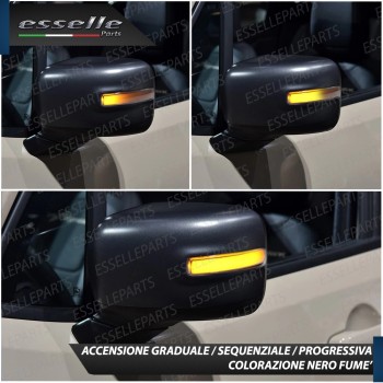 Set Frecce Dinamiche per Specchietti laterali JEEP RENEGADE Nero Fumè Set Frecce Dinamiche per Specchietti laterali JEEP RENEGADE Nero Fumè