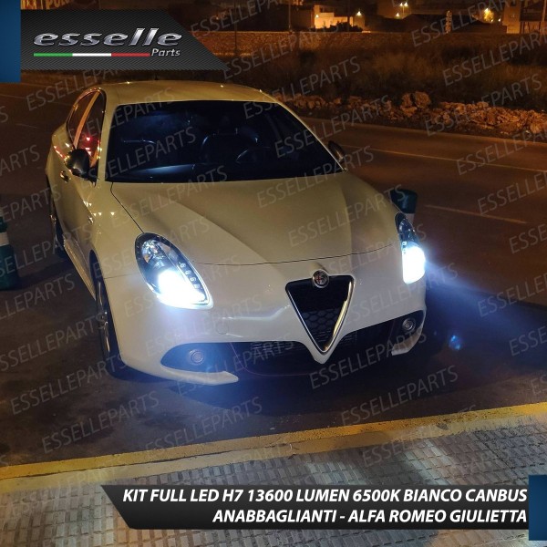 Kit Full LED H7 Monoled al quarzo 13600 Lumen 6000K ALFA ROMEO GIULIETTA FINO AL 2013