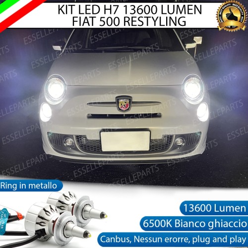 Kit Full LED H7 Monoled quarzo 13600 Lumen 6000K bianco ABARTH 500 595 696 RESTYLING