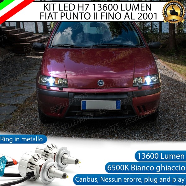 Kit Full LED H7 Monoled al quarzo 13600 Lumen 6000K FIAT PUNTO MK2 FINO AL 2001