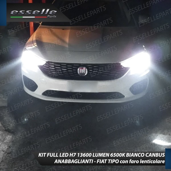 Kit Full LED H7 Monoled al quarzo 13600 Lumen 6000K Fiat Tipo Con Fari Lenticolari